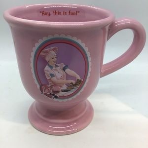 I Love Lucy 12 oz Pink Pedestal Mug 2006 Candy Ep